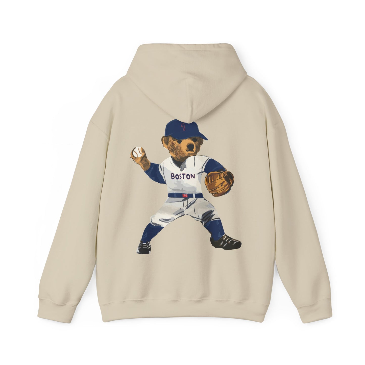 BOSTON BASEBALL TEDDY HOODIE