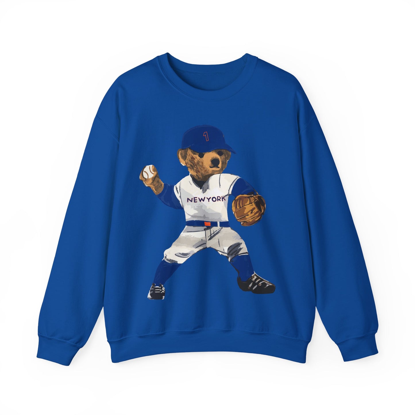 NEW YORK "QUEENS" BASEBALL TEDDY SWEATSHIRT