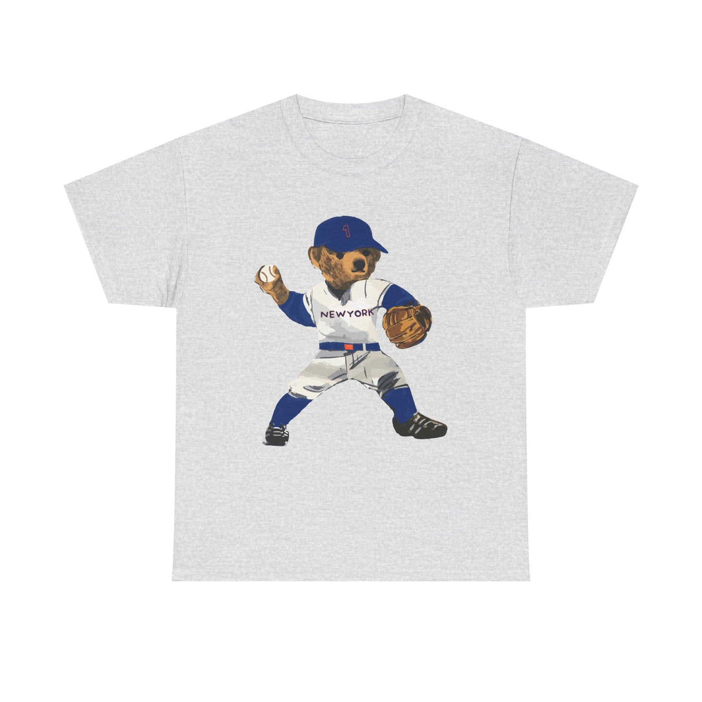 NEW YORK "QUEENS" BASEBALL TEDDY T-SHIRT