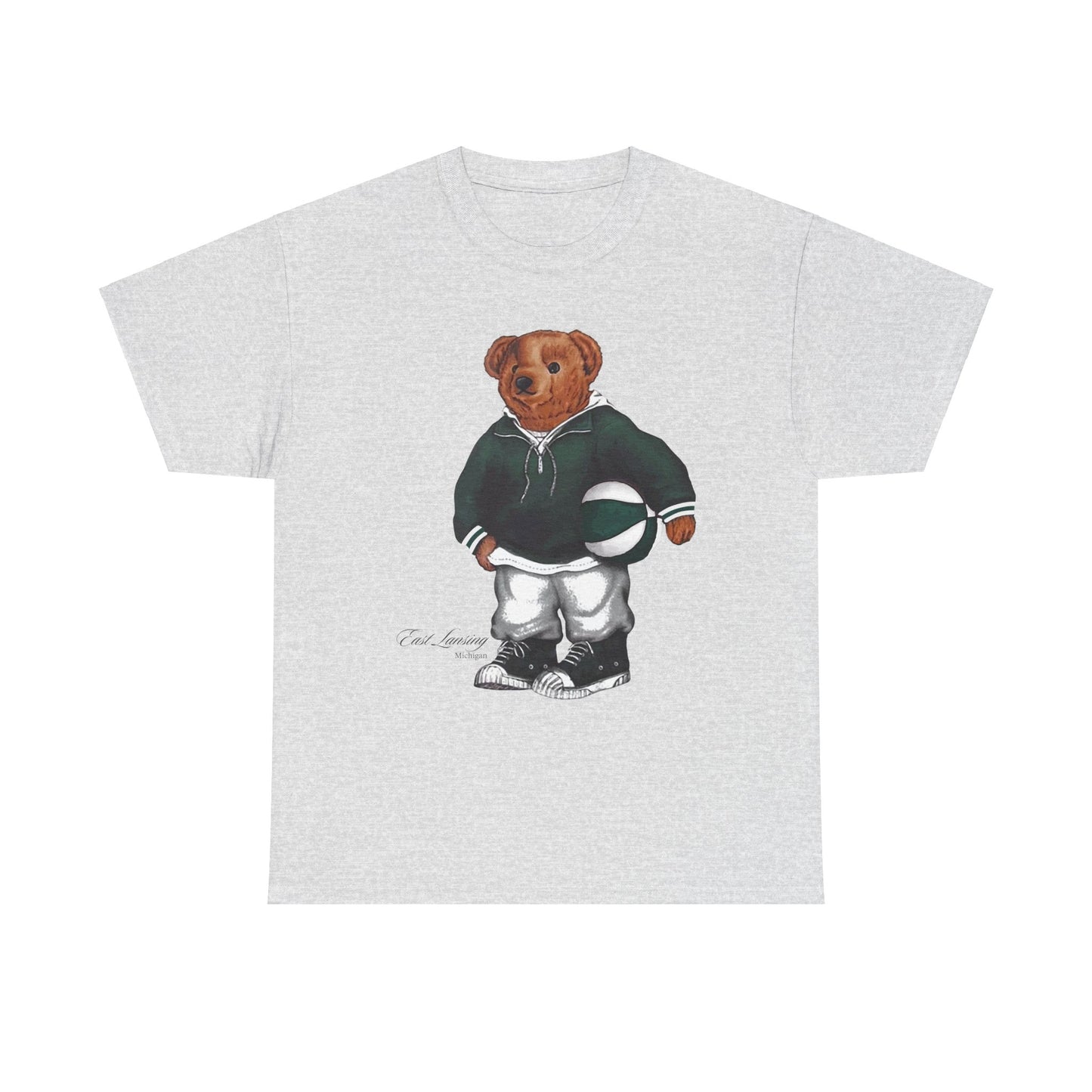 EAST LANSING BASKETBALL TEDDY T-SHIRT