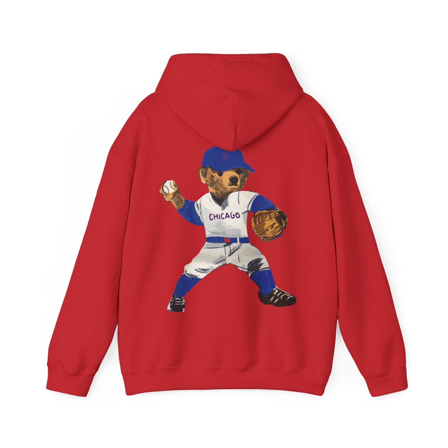 CHICAGO BASEBALL TEDDY HOODIE
