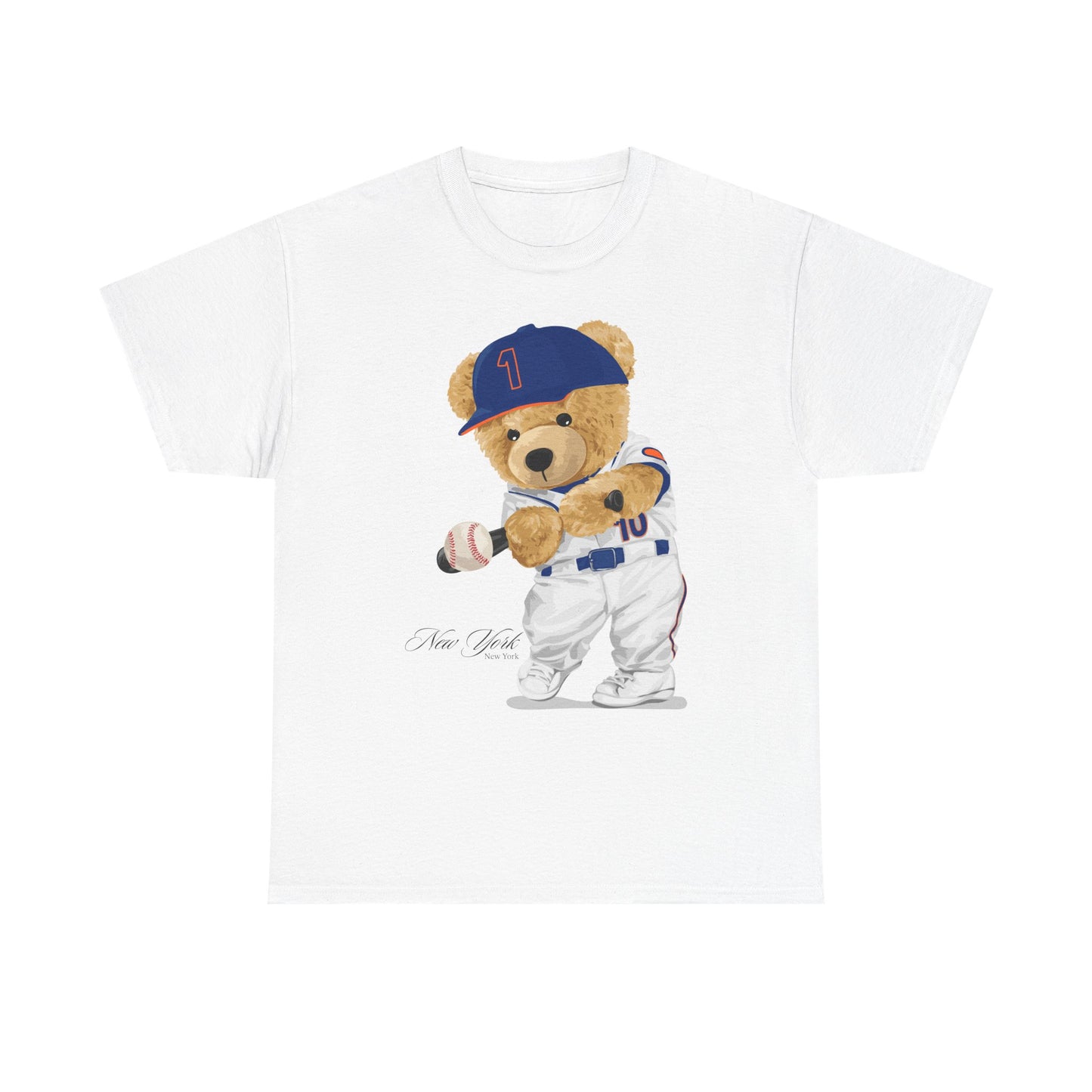 NEW YORK "QUEENS" BASEBALL TEDDY T-SHIRT