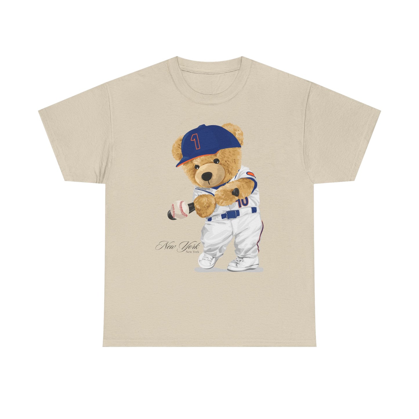 NEW YORK "QUEENS" BASEBALL TEDDY T-SHIRT