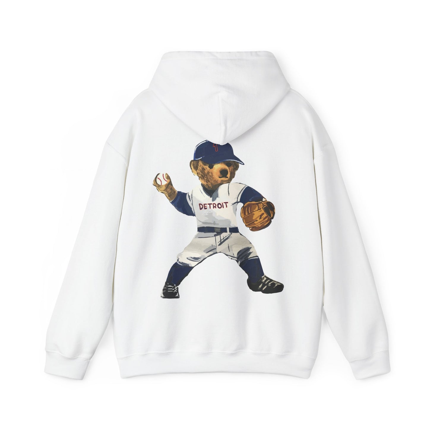 DETROIT BASEBALL TEDDY HOODIE