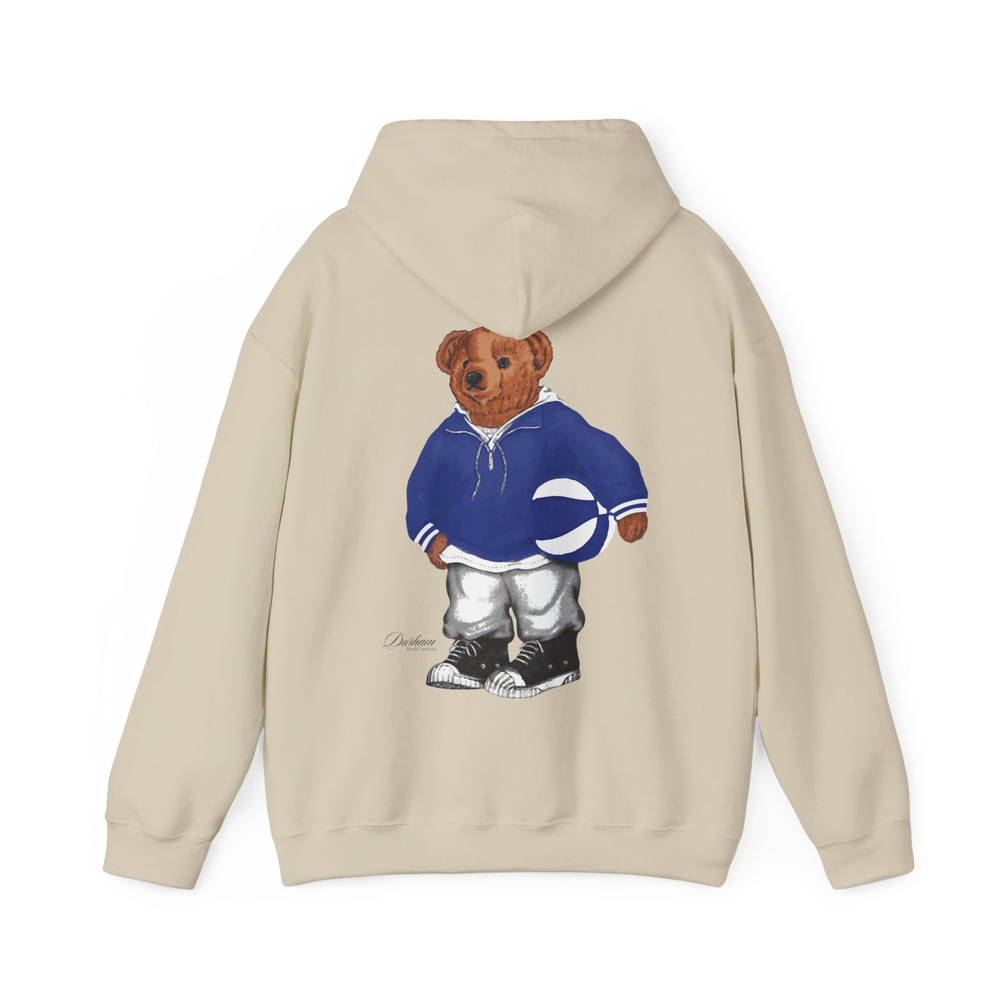 DURHAM NORTH CAROLINA BASKETBALL TEDDY HOODIE