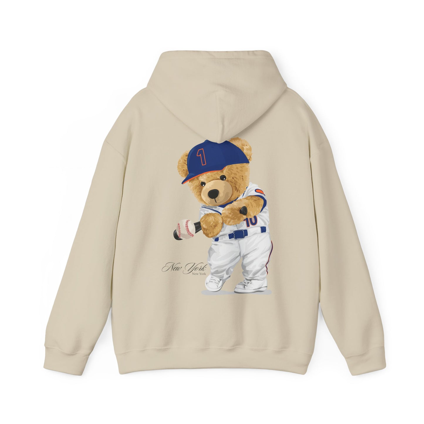 NEW YORK "QUEENS" BASEBALL TEDDY HOODIE