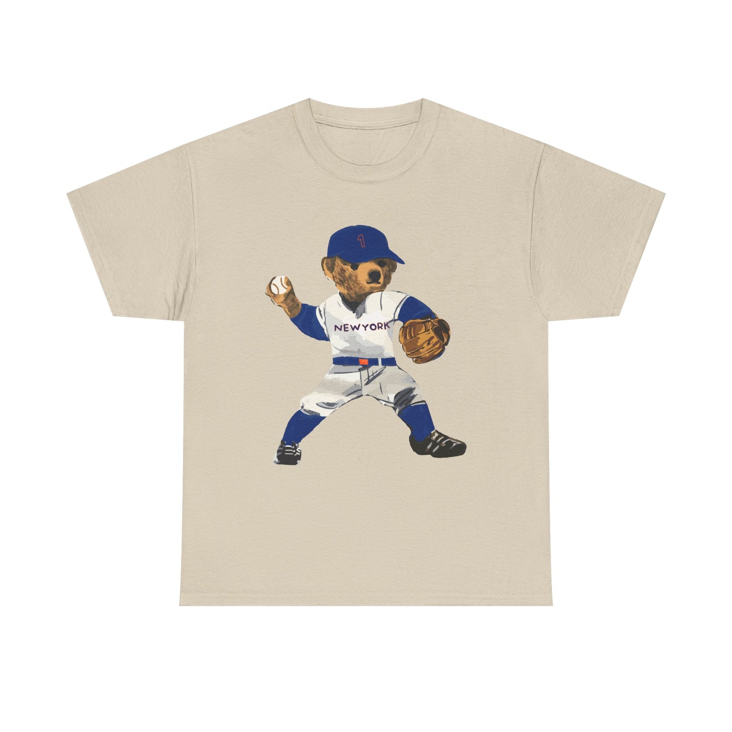NEW YORK "QUEENS" BASEBALL TEDDY T-SHIRT