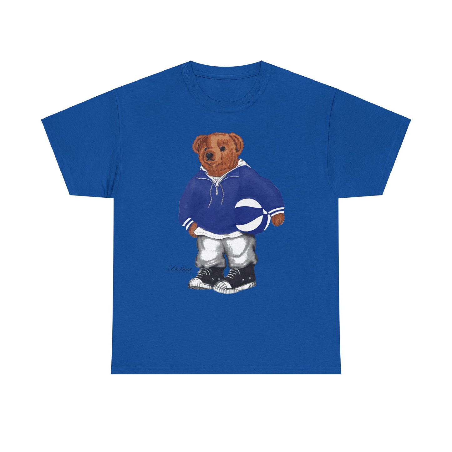 DURHAM NORTH CAROLINA BASKETBALL TEDDY T-SHIRT