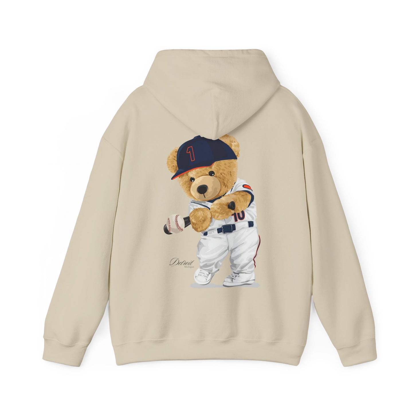 DETROIT BASEBALL TEDDY HOODIE