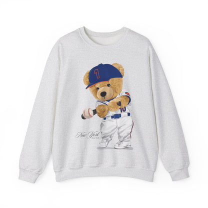 NEW YORK "QUEENS" BASEBALL TEDDY SWEATSHIRT