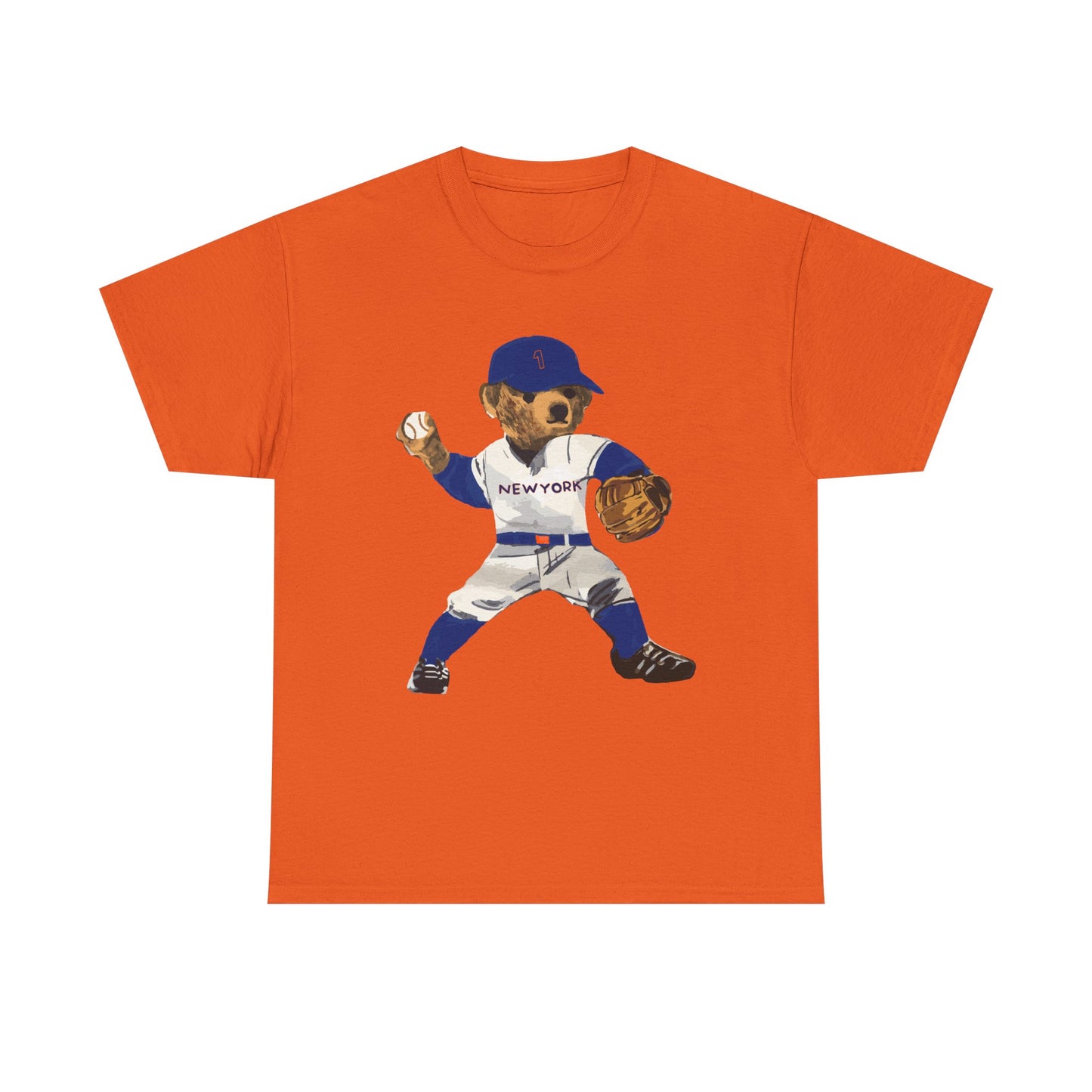 NEW YORK "QUEENS" BASEBALL TEDDY T-SHIRT