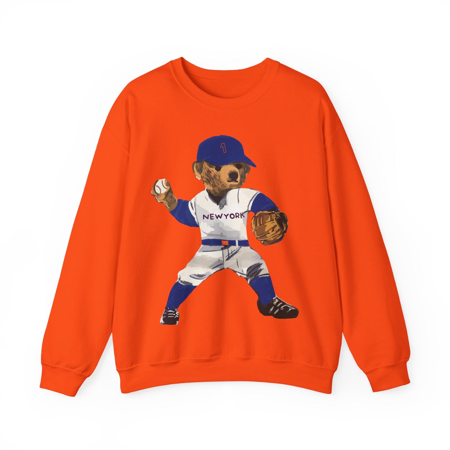 NEW YORK "QUEENS" BASEBALL TEDDY SWEATSHIRT