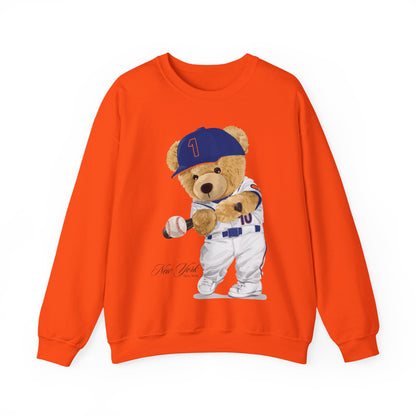 NEW YORK "QUEENS" BASEBALL TEDDY SWEATSHIRT
