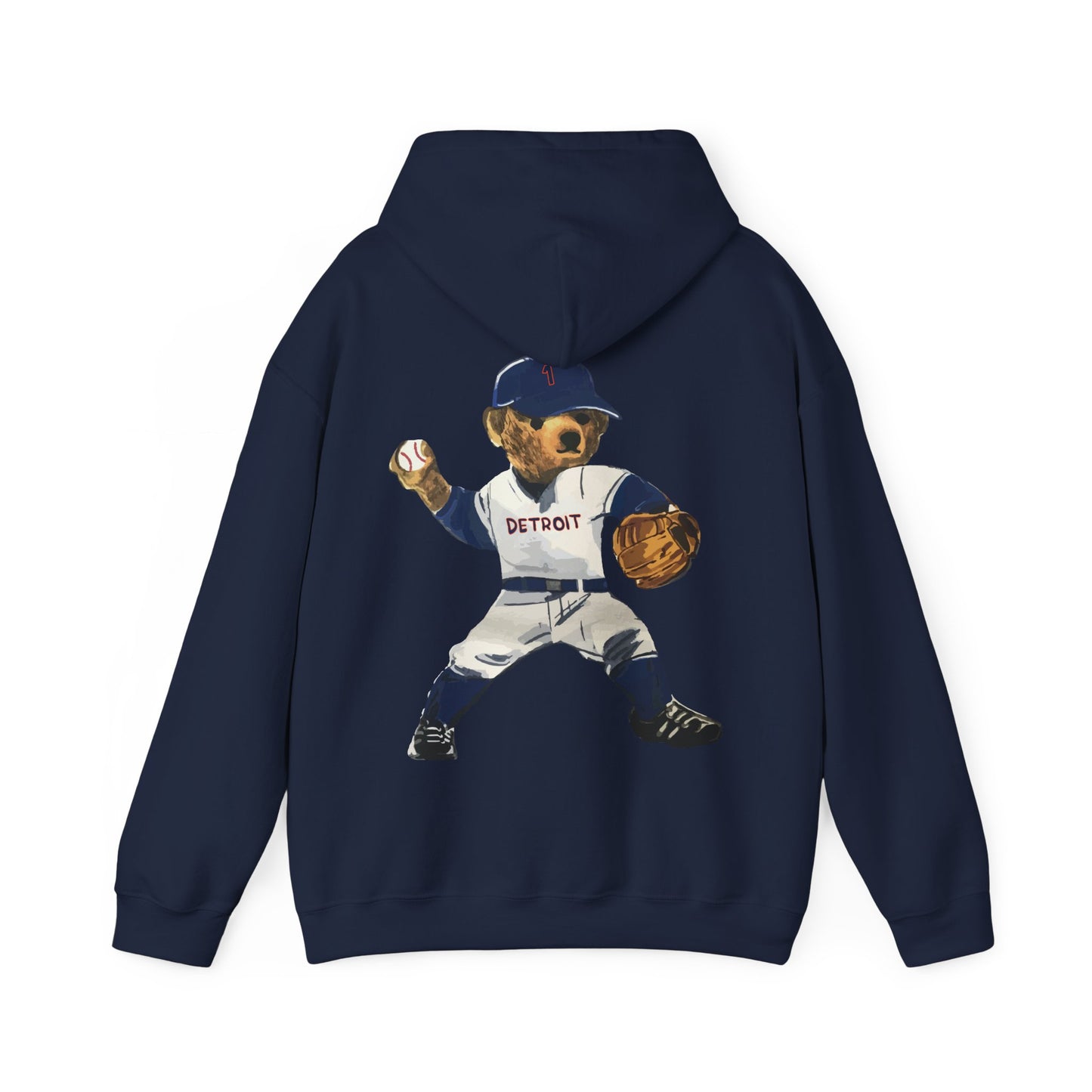 DETROIT BASEBALL TEDDY HOODIE