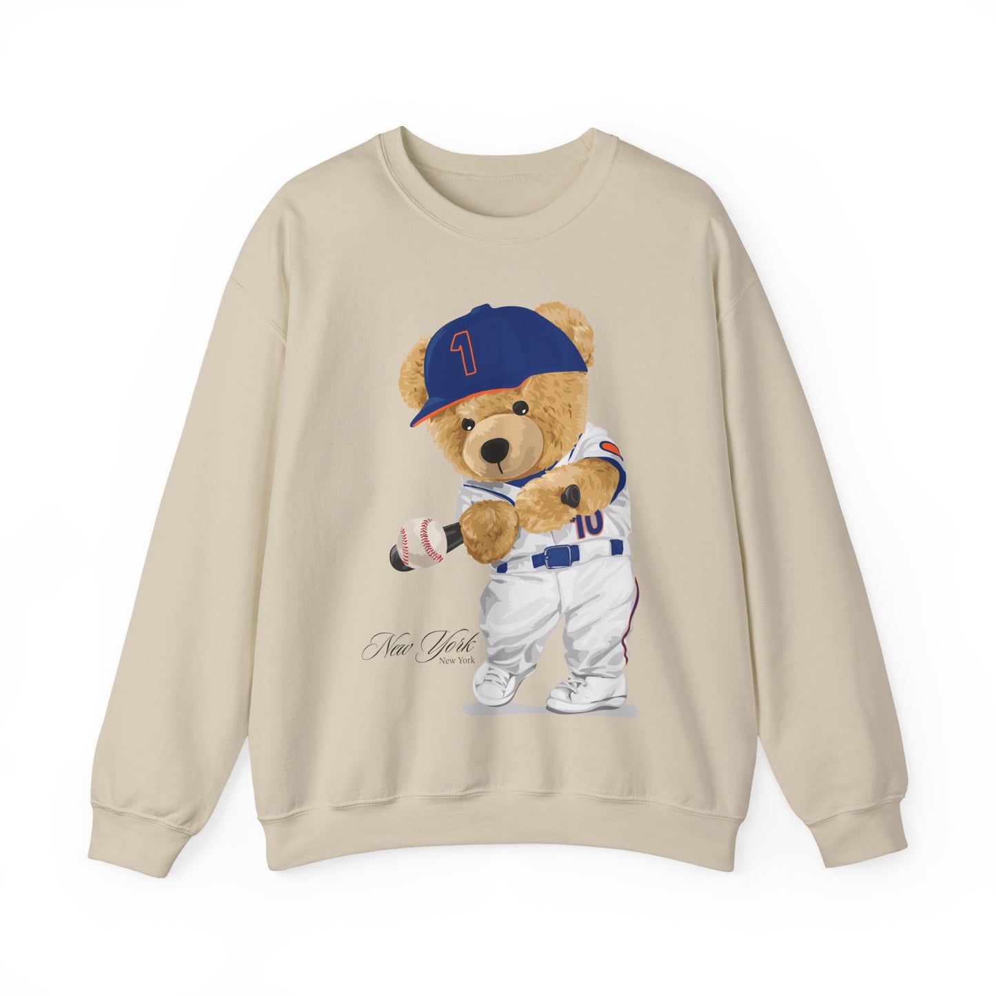NEW YORK "QUEENS" BASEBALL TEDDY SWEATSHIRT