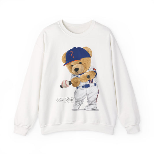NEW YORK "QUEENS" BASEBALL TEDDY SWEATSHIRT