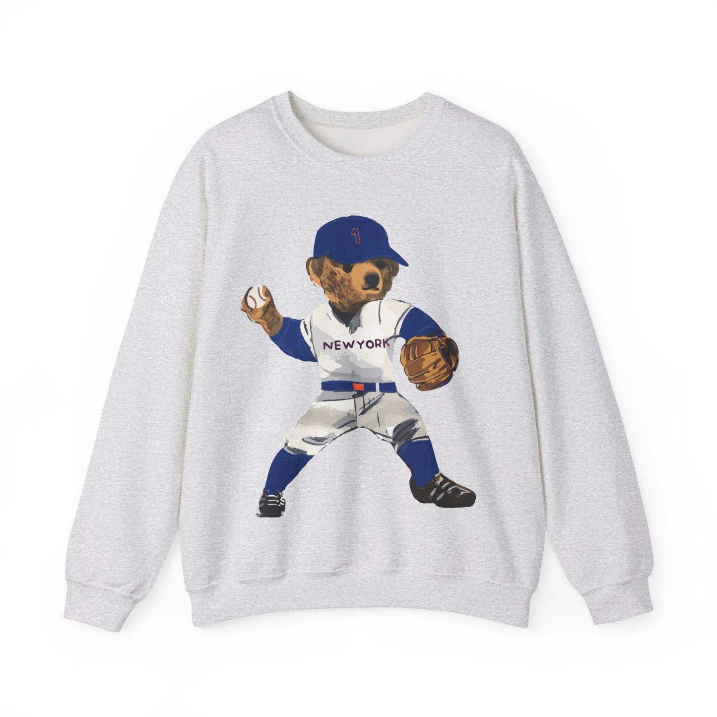 NEW YORK "QUEENS" BASEBALL TEDDY SWEATSHIRT
