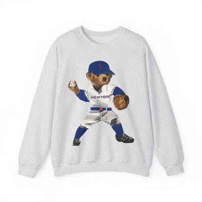 NEW YORK "QUEENS" BASEBALL TEDDY SWEATSHIRT