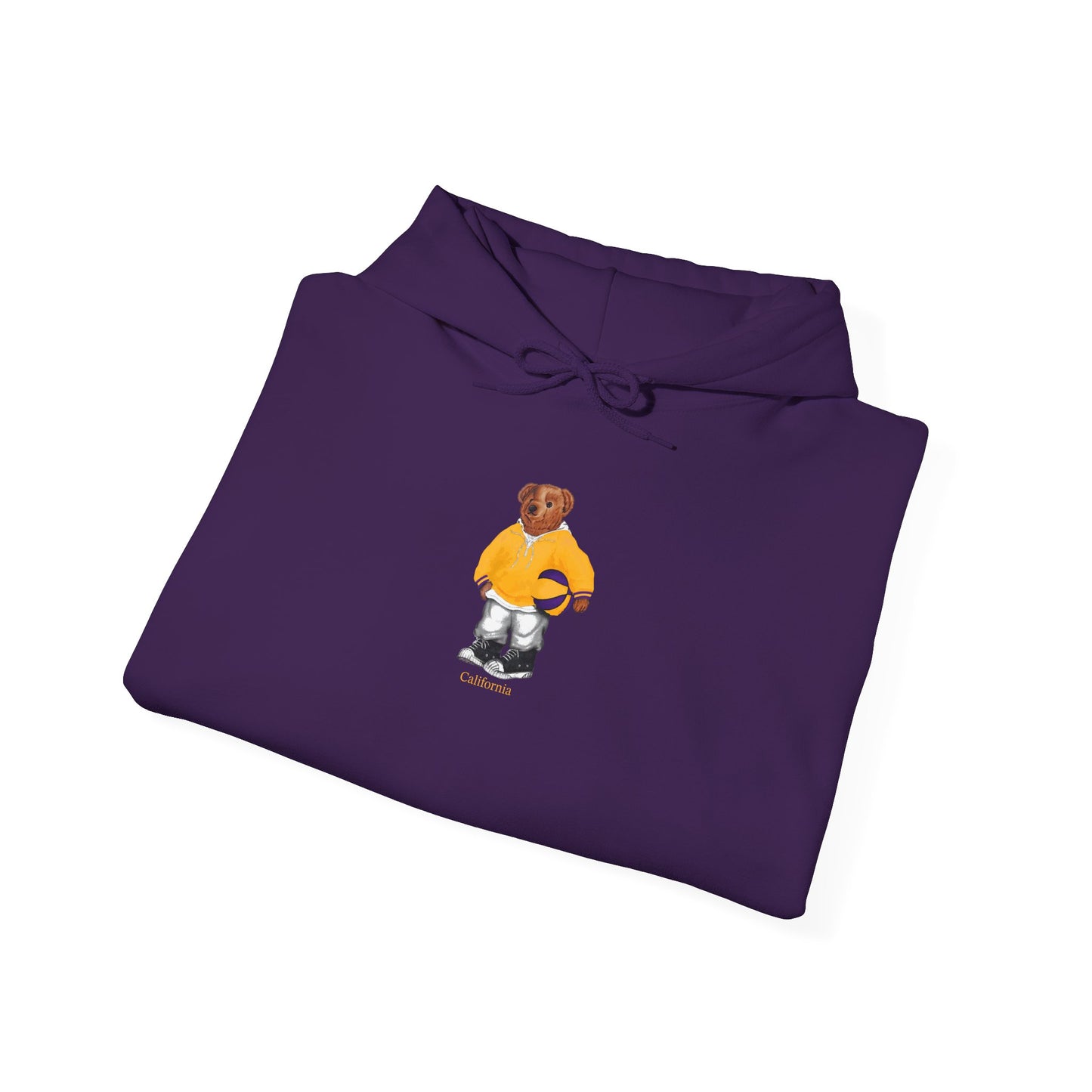 LOS ANGELES CALIFORNIA BASKETBALL TEDDY HOODIE