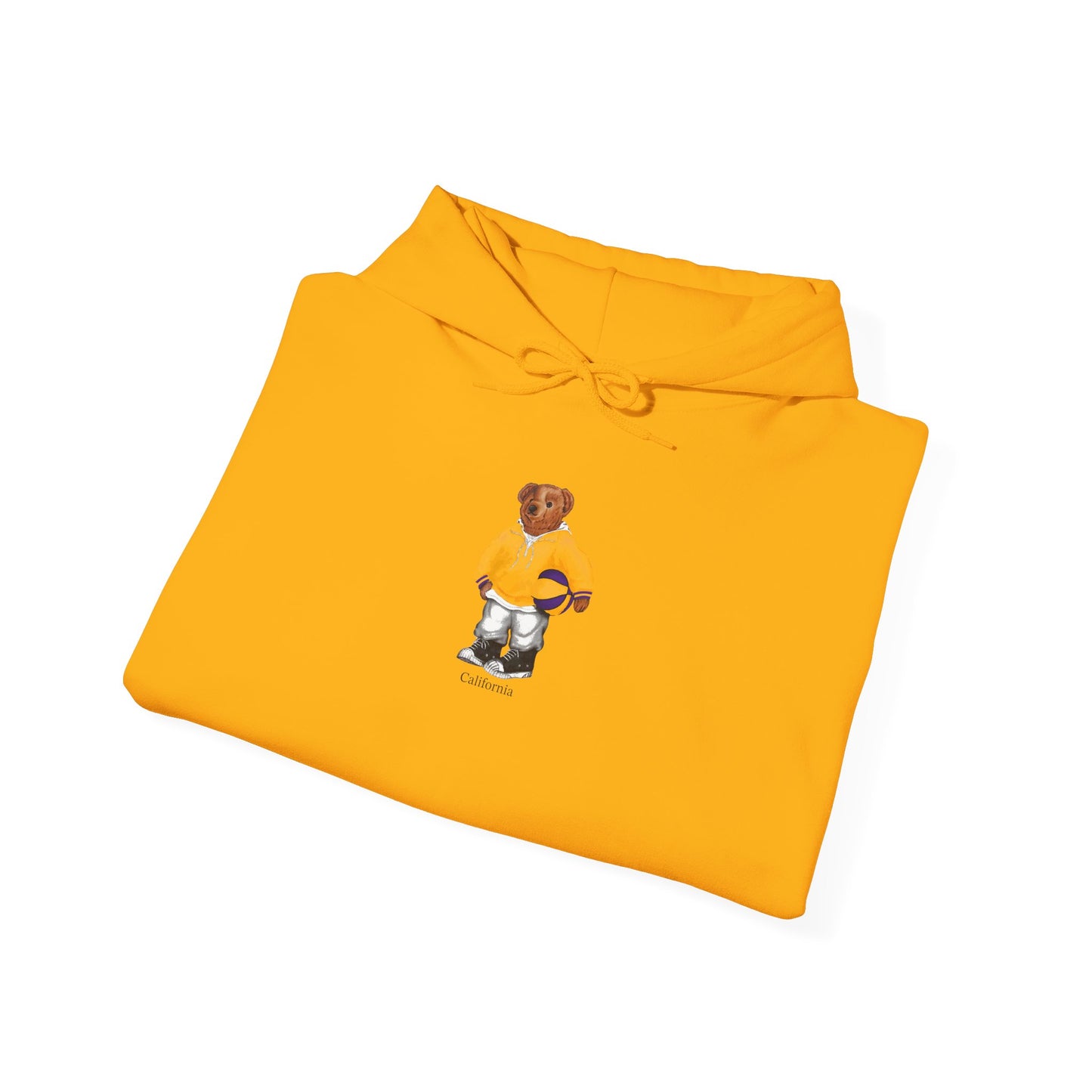 LOS ANGELES CALIFORNIA BASKETBALL TEDDY HOODIE