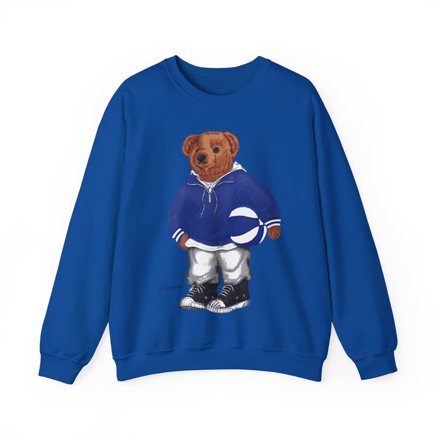 DURHAM NORTH CAROLINA BASKETBALL TEDDY SWEATSHIRT