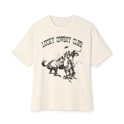 LUCKY COWBOY CLUB BOXY TEE