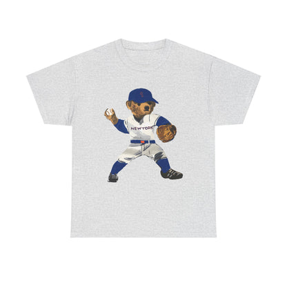 NEW YORK "QUEENS" BASEBALL TEDDY T-SHIRT