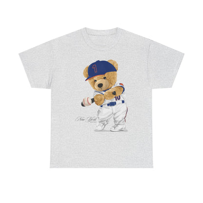 NEW YORK "QUEENS" BASEBALL TEDDY T-SHIRT