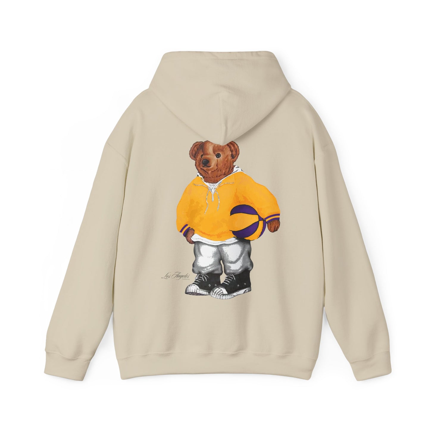 LOS ANGELES CALIFORNIA BASKETBALL TEDDY HOODIE