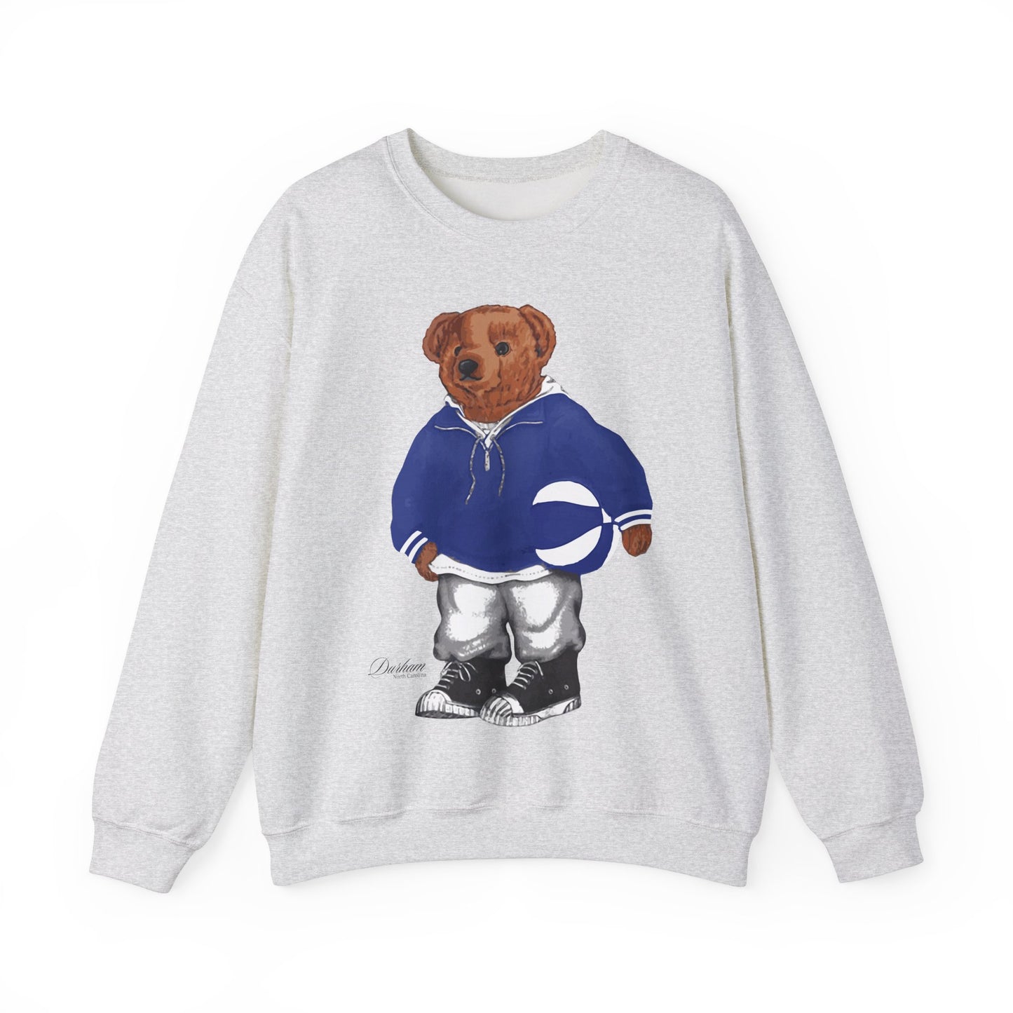 DURHAM NORTH CAROLINA BASKETBALL TEDDY SWEATSHIRT