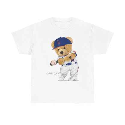 NEW YORK "QUEENS" BASEBALL TEDDY T-SHIRT