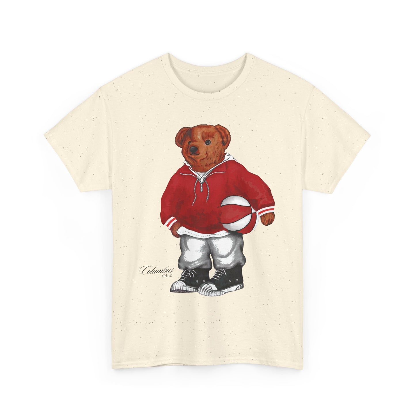 COLUMBUS OHIO BASKETBALL TEDDY T-SHIRT