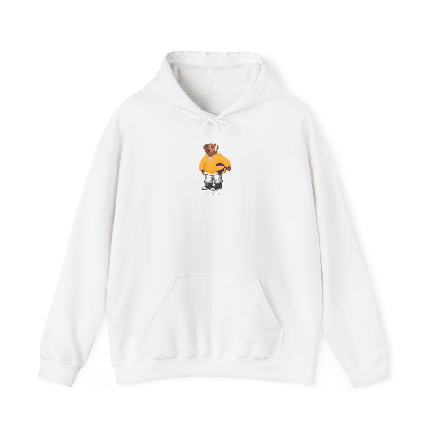 LOS ANGELES CALIFORNIA BASKETBALL TEDDY HOODIE