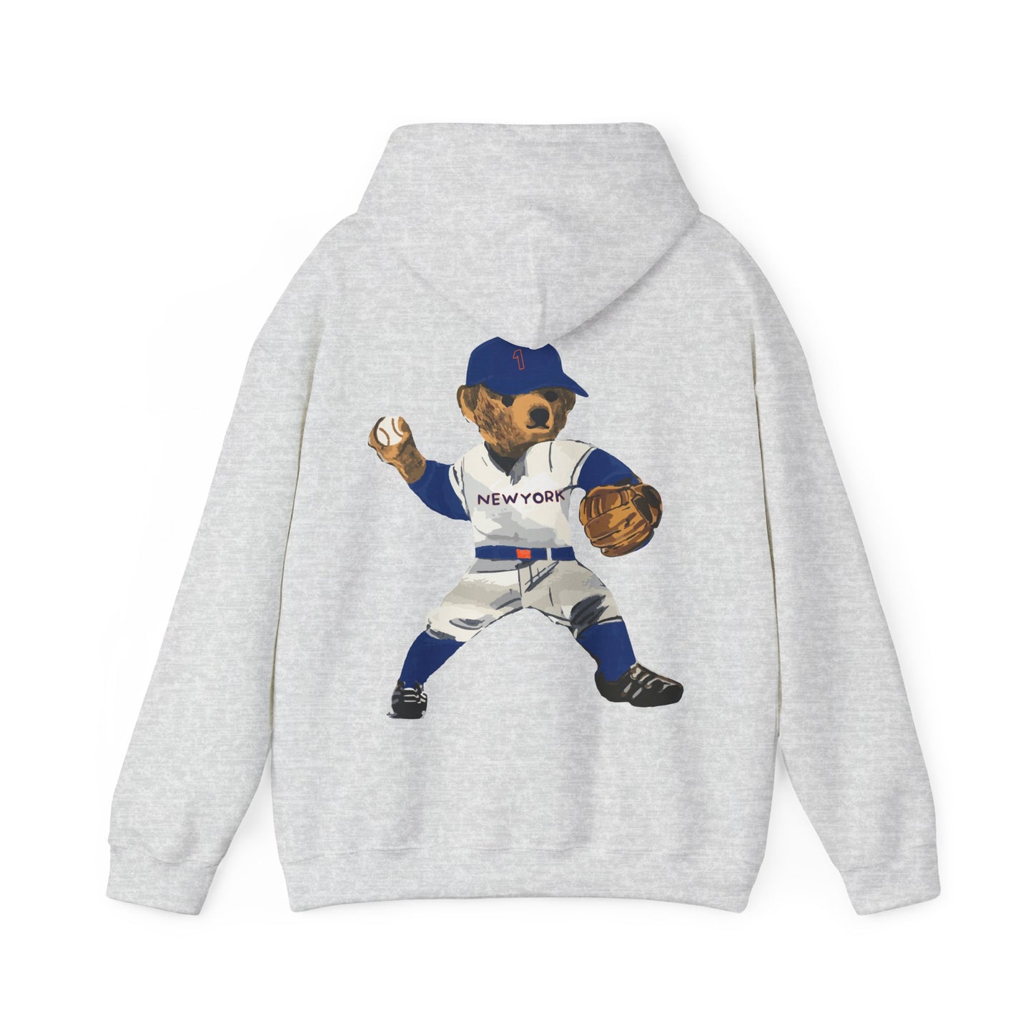 NEW YORK "QUEENS" BASEBALL TEDDY HOODIE