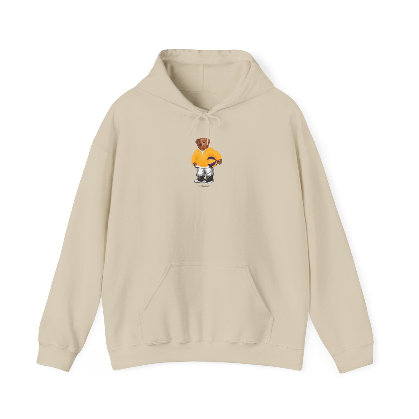 LOS ANGELES CALIFORNIA BASKETBALL TEDDY HOODIE
