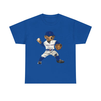NEW YORK "QUEENS" BASEBALL TEDDY T-SHIRT