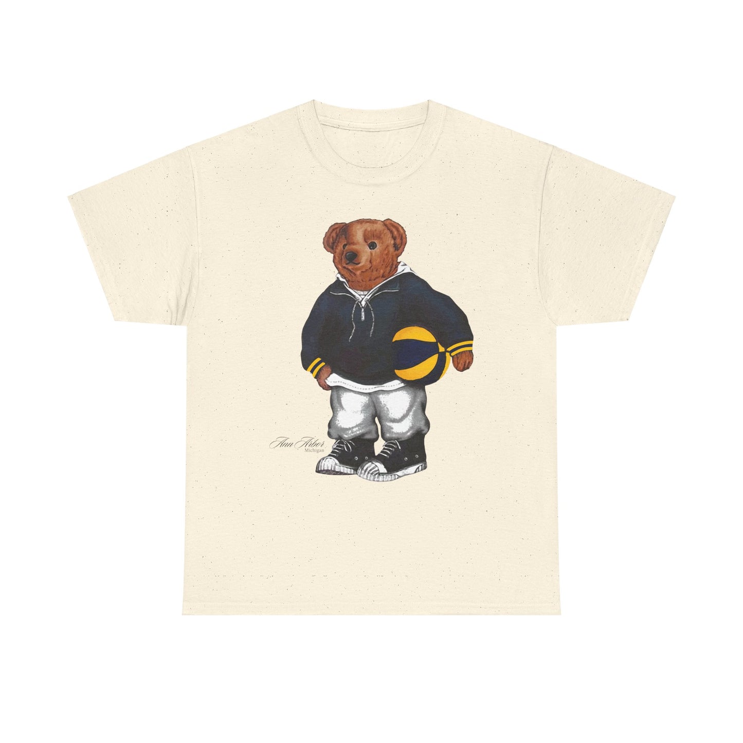 ANN ARBOR BASKETBALL TEDDY T-SHIRT