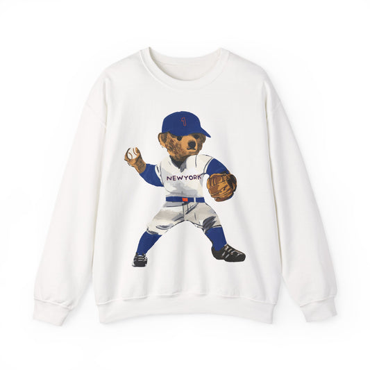 NEW YORK "QUEENS" BASEBALL TEDDY SWEATSHIRT
