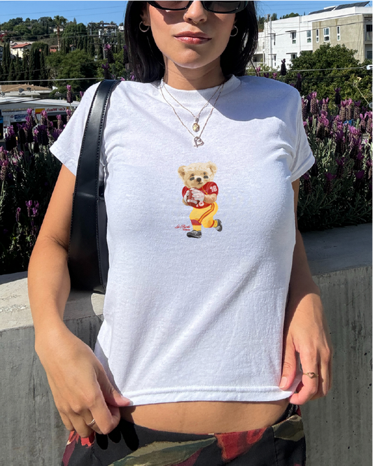 LOS ANGELES, CALIFORNIA TEDDY BABY TEE
