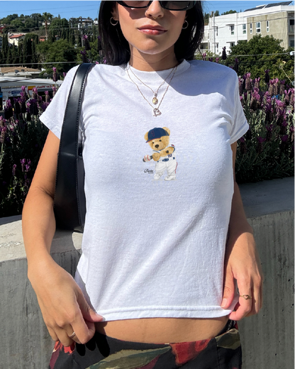 BOSTON BASEBALL TEDDY BABY TEE